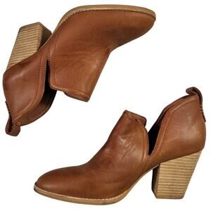 NEW Jeffrey Campbell Rosalee leather booties tan womens boots size  8.5